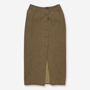 DKNY Vintage Plaid Pencil Skirt